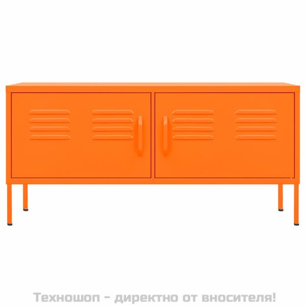 ТВ шкаф, оранжев, 105x35x50 см, стомана