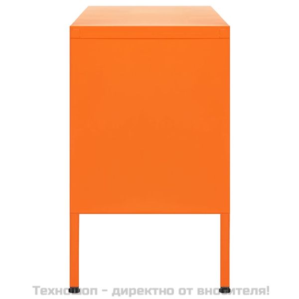 ТВ шкаф, оранжев, 105x35x50 см, стомана