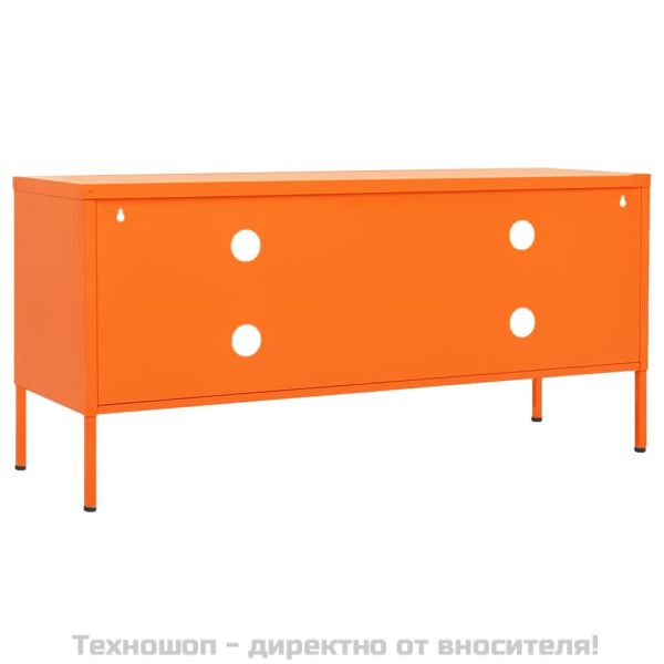 ТВ шкаф, оранжев, 105x35x50 см, стомана