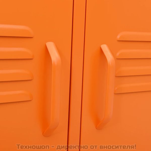 ТВ шкаф, оранжев, 105x35x50 см, стомана