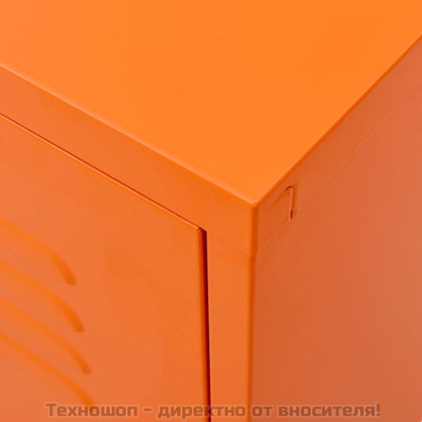 ТВ шкаф, оранжев, 105x35x50 см, стомана