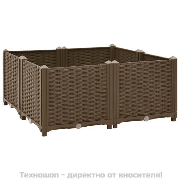 Повдигната леха, 80x80x38 см, полипропилен