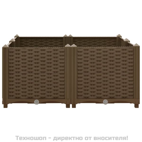 Повдигната леха, 80x80x38 см, полипропилен