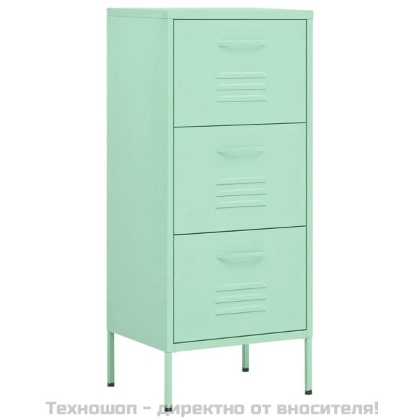 Шкаф за съхранение, мента, 42,5x35x101,5 см, стомана