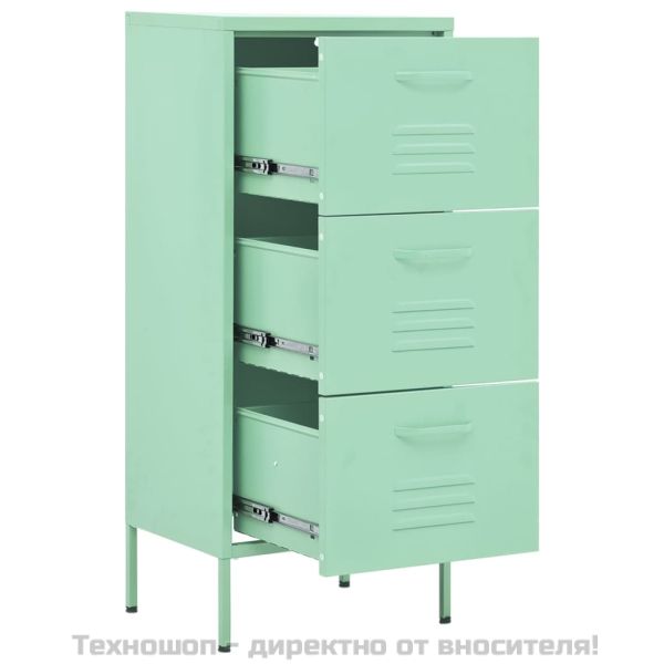 Шкаф за съхранение, мента, 42,5x35x101,5 см, стомана