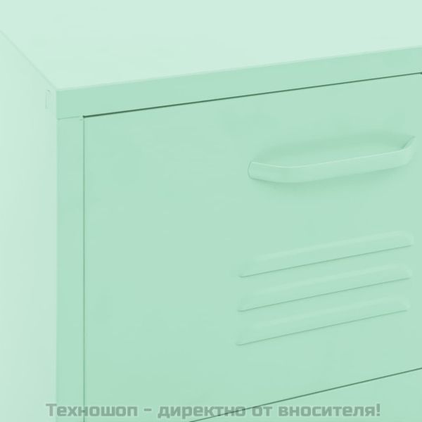 Шкаф за съхранение, мента, 42,5x35x101,5 см, стомана