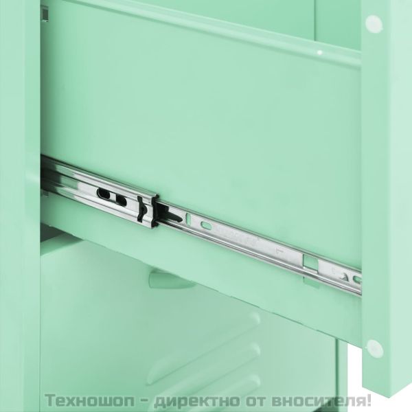 Шкаф за съхранение, мента, 42,5x35x101,5 см, стомана