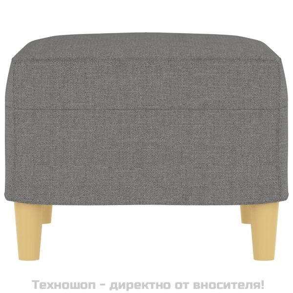 Табуретка, тъмносива, 60x50x41 см, плат