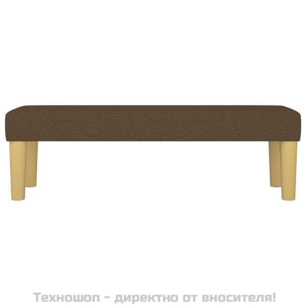 Пейка, тъмнокафява, 100x30x30 см, плат