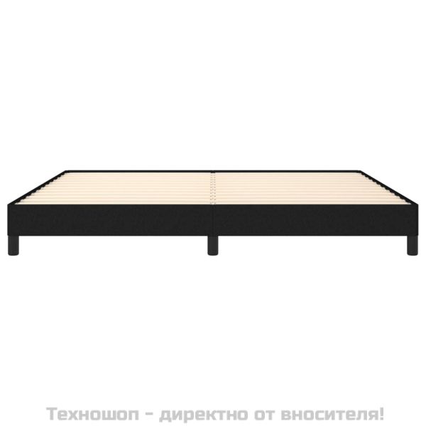 Рамка за легло без матрак, черна, 200x200 см, плат