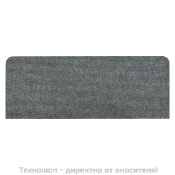 Самозалепващи стелки за стълби, 15 бр, 65x24,5x3,5 см, сиви