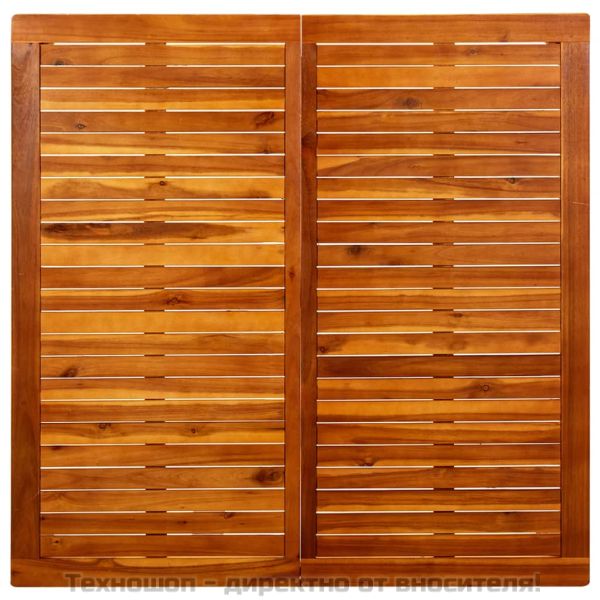 Градинска кафе маса, 110x110x45 см, акация масив