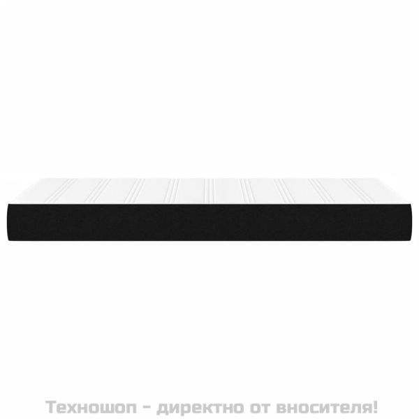 Матрак за легло с покет пружини черен 80x200x20 см плат