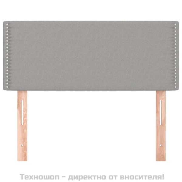 Горна табла за легло, светлосива, 100x5x78/88 см, плат