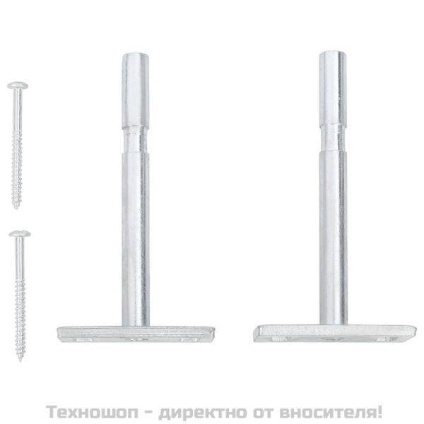 Стенен рафт с чекмедже, бял, 60x23,5x10 см, МДФ