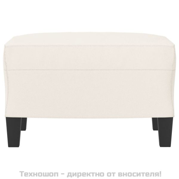 Табуретка, кремава, 60x50x41 см, изкуствена кожа
