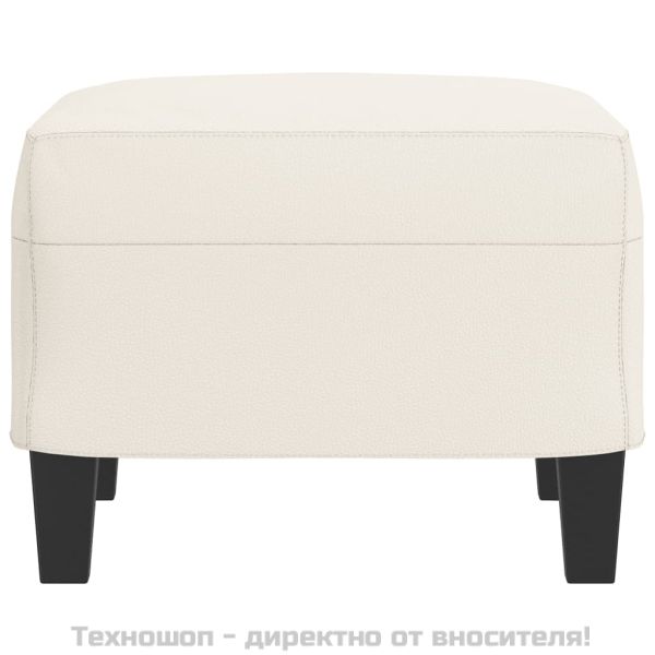 Табуретка, кремава, 60x50x41 см, изкуствена кожа