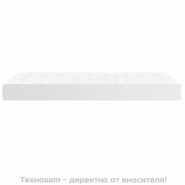 Матрак за легло с покет пружини бял 90x200x20 см плат