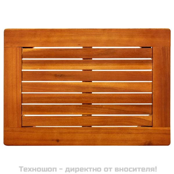 Градинска кафе маса, 50x35x36 см, акация масив