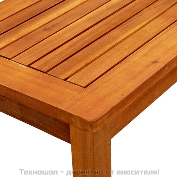 Градинска кафе маса, 50x35x36 см, акация масив