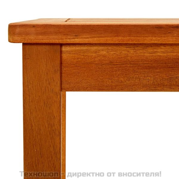 Градинска кафе маса, 50x35x36 см, акация масив