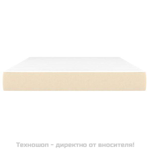Матрак за легло с покет пружини кремав 140x200x20 см плат
