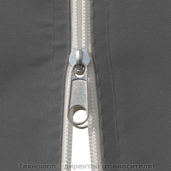 Градинска шатра със завеси, 4x3 м, антрацит