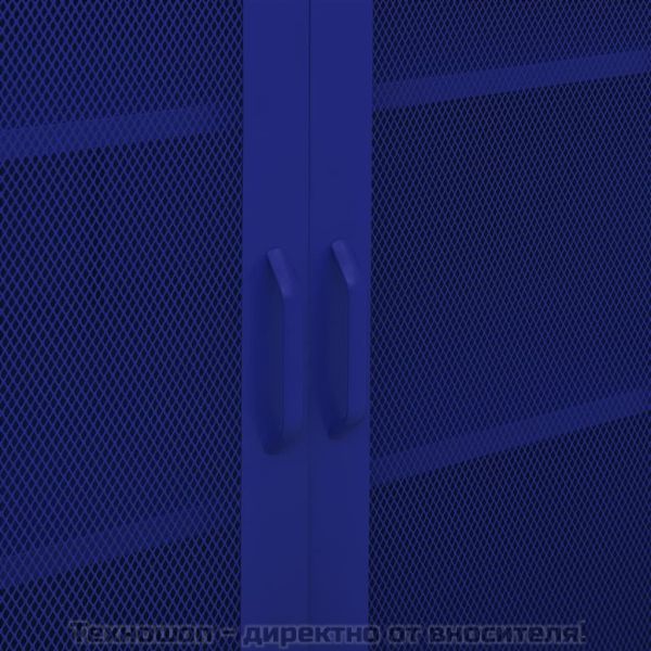 Шкаф за съхранение, нейви син, 80х35х101,5 см, стомана