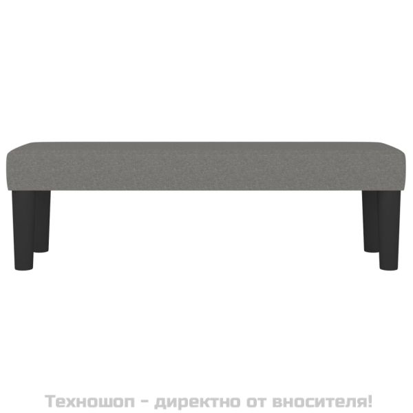 Пейка, тъмносива, 100x30x30 см, плат