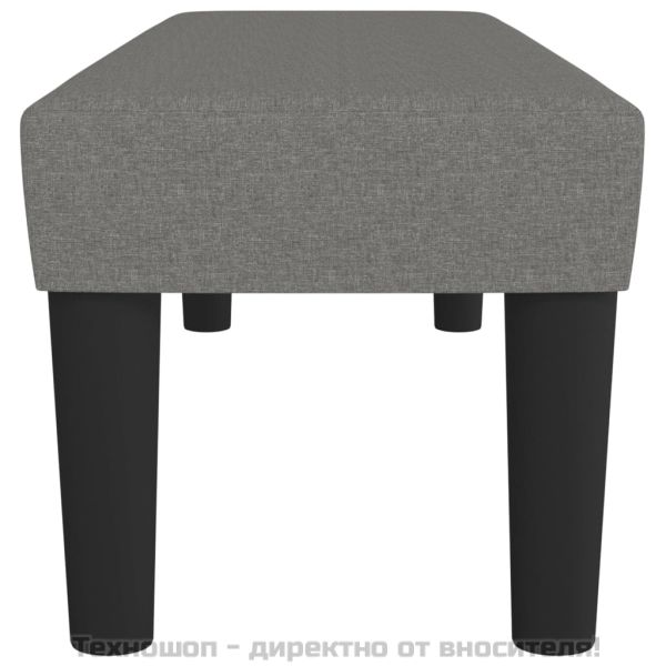 Пейка, тъмносива, 100x30x30 см, плат