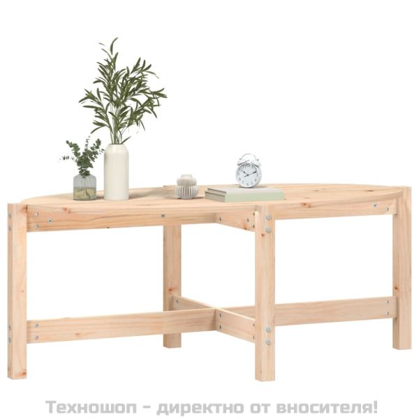 Кафе маса, 118x63x45 см, борово дърво масив