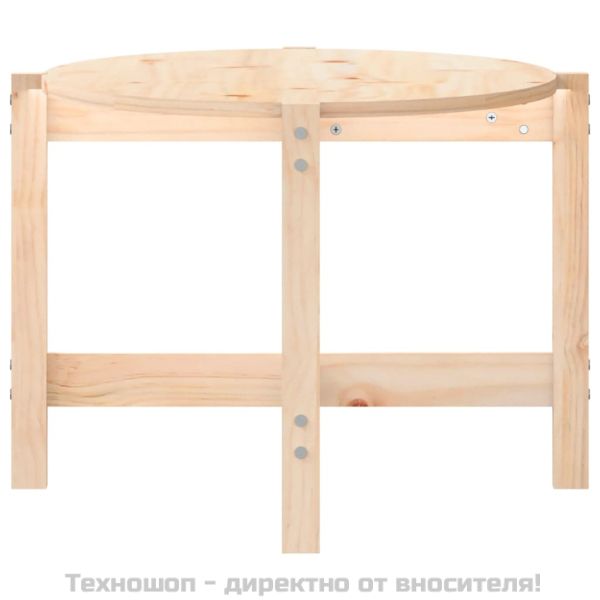 Кафе маса, 118x63x45 см, борово дърво масив