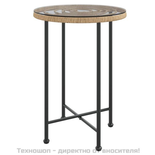 Градински трапезен комплект от 5 части, полиратан