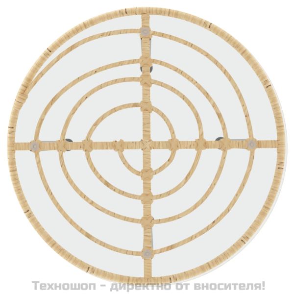 Градински трапезен комплект от 5 части, полиратан