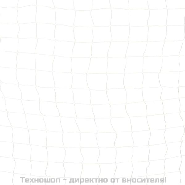 Футболна врата, 300x160x90 см, метал, черно и бяло