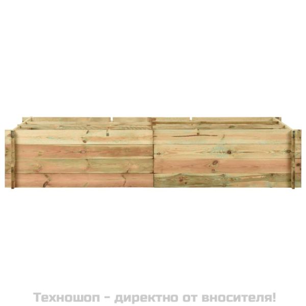 Повдигната леха за разсад, импрегниран бор, 197x100x40 см