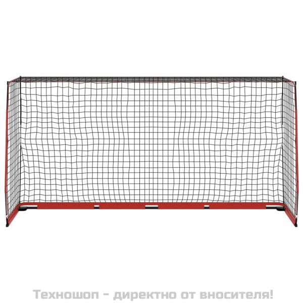 Футболна врата, 366,5x91x183 см, стомана