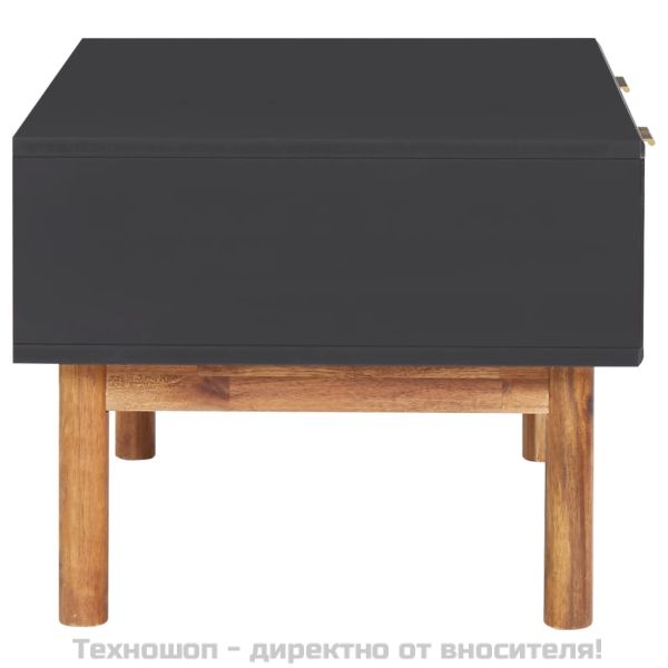 Маса за кафе, 90x50x40 см, акация масив и МДФ