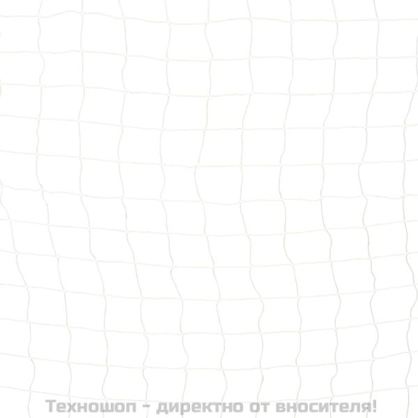 Футболна врата, 300x200x90 см, метал, черно и бяло