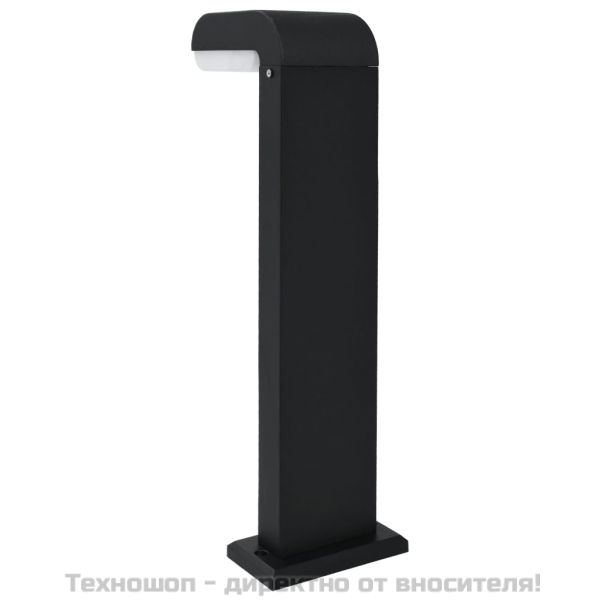 Градинска LED лампа, 9 W, черна, овална