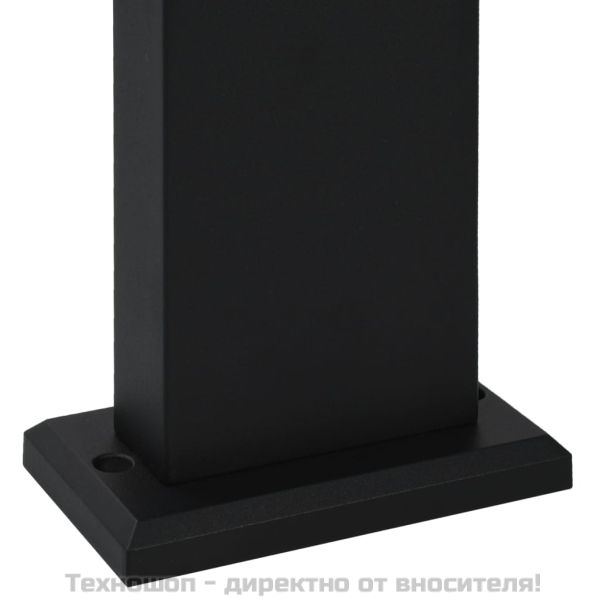 Градинска LED лампа, 9 W, черна, овална