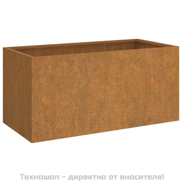 Кашпа, 62x30x29 см, кортенова стомана