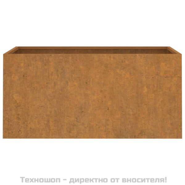 Кашпа, 62x30x29 см, кортенова стомана