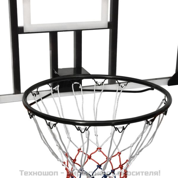 Баскетболно табло, прозрачно, 106x69x3 см, поликарбонат