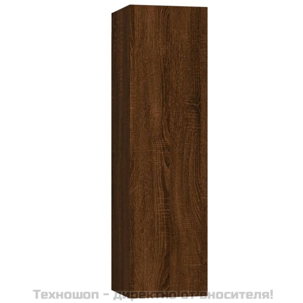 Стенен ТВ шкаф, кафяв дъб, 30,5x30x110 см