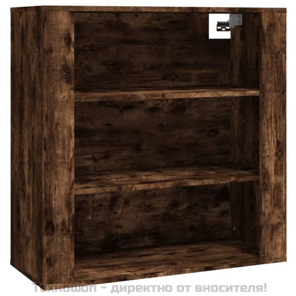 Висок шкаф, опушен дъб, инженерно дърво