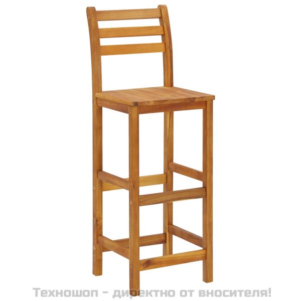 Градински бар комплект от 5 части, акация масив