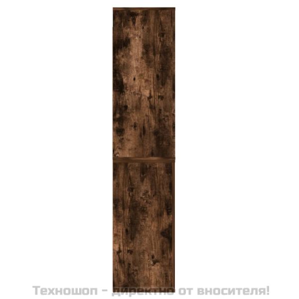 Висок шкаф, опушен дъб, инженерно дърво