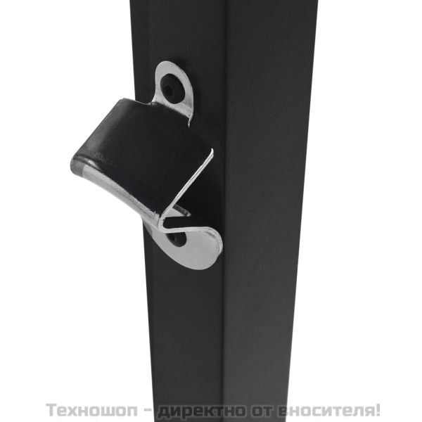 Навес за барбекю, 240x150x255 см, антрацит, стомана