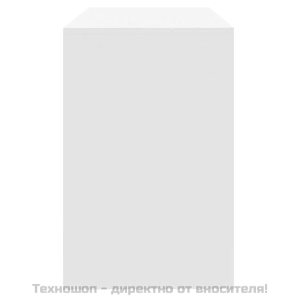 Бюро, бяло, 101x50x76,5 см, инженерно дърво